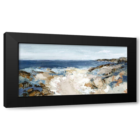 Path to the Sea  Black Modern Wood Framed Art Print with Double Matting by Mavis, Luna