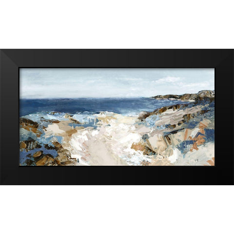 Path to the Sea  Black Modern Wood Framed Art Print by Mavis, Luna