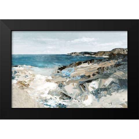 The Shore II Black Modern Wood Framed Art Print by Mavis, Luna