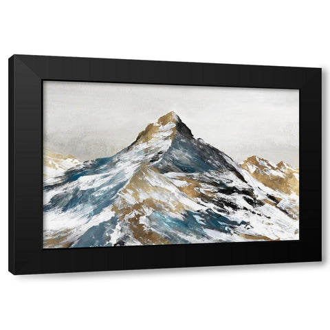 Majestic Alps  Black Modern Wood Framed Art Print by Mavis, Luna