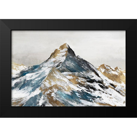 Majestic Alps  Black Modern Wood Framed Art Print by Mavis, Luna