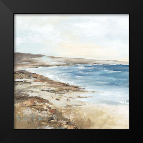 Sea Poetry I  Black Modern Wood Framed Art Print by Mavis, Luna