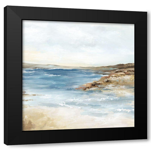 Sea Poetry II Black Modern Wood Framed Art Print by Mavis, Luna