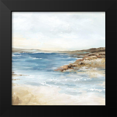 Sea Poetry II Black Modern Wood Framed Art Print by Mavis, Luna