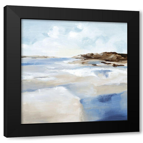 Vastitude  Black Modern Wood Framed Art Print by Mavis, Luna