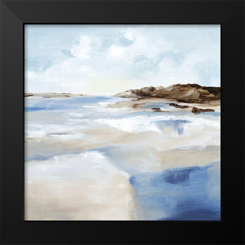 Vastitude  Black Modern Wood Framed Art Print by Mavis, Luna
