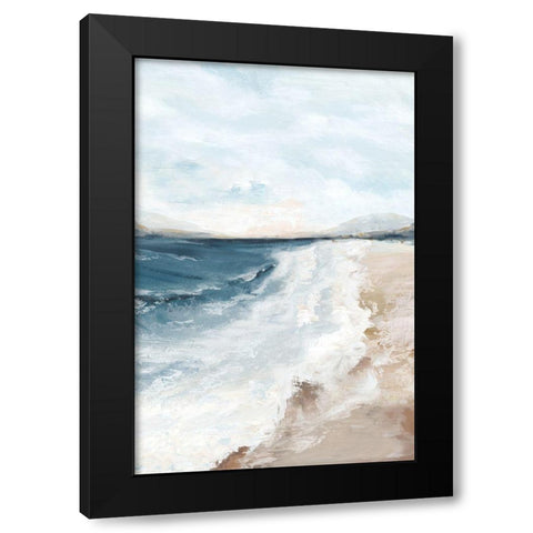 Walk on Beach I  Black Modern Wood Framed Art Print with Double Matting by Mavis, Luna