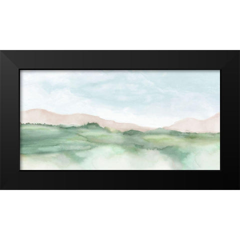 Terracotta Land II  Black Modern Wood Framed Art Print by Mavis, Luna