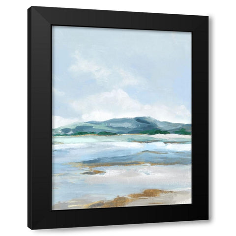Coastal Blue Mountains I Black Modern Wood Framed Art Print with Double Matting by Mavis, Luna