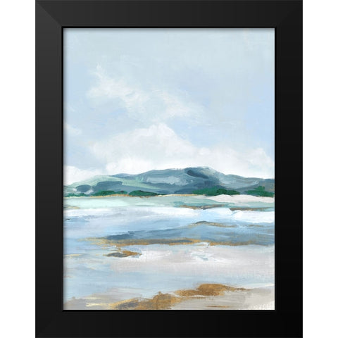 Coastal Blue Mountains I Black Modern Wood Framed Art Print by Mavis, Luna