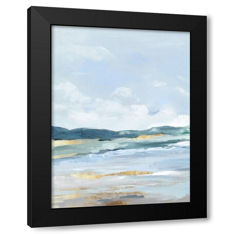 Coastal Blue Mountains II Black Modern Wood Framed Art Print by Mavis, Luna