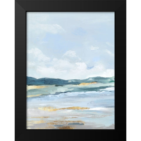 Coastal Blue Mountains II Black Modern Wood Framed Art Print by Mavis, Luna