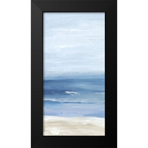 Beach Landscape I Black Modern Wood Framed Art Print by Mavis, Luna