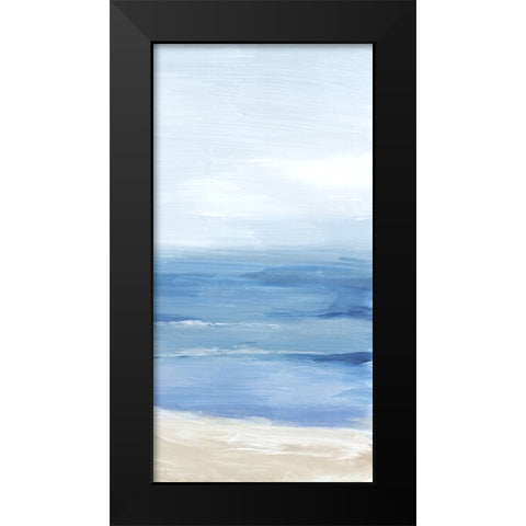 Beach Landscape II Black Modern Wood Framed Art Print by Mavis, Luna