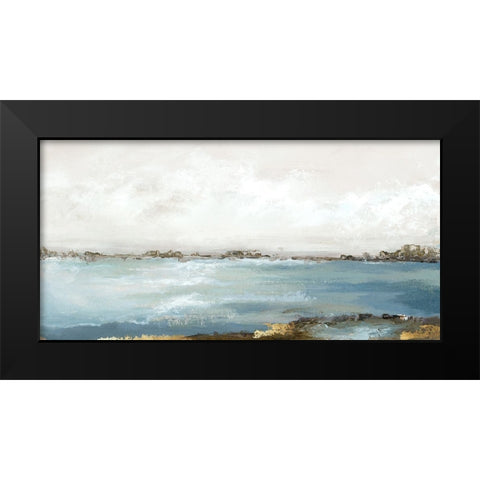 Splendor Moment Black Modern Wood Framed Art Print by Mavis, Luna