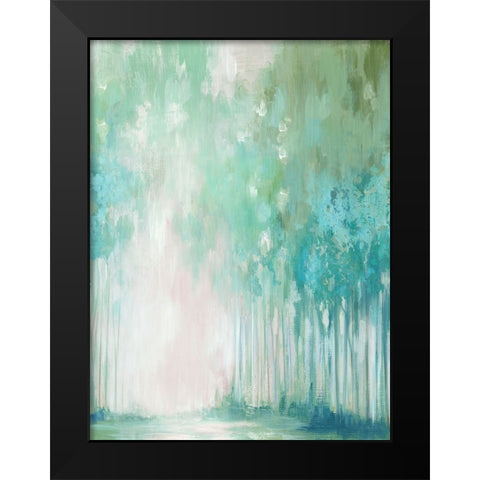 Whispers of the Woods II Black Modern Wood Framed Art Print by Mavis, Luna
