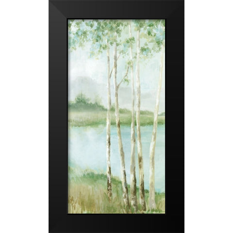 Birchwood Enchantment I Black Modern Wood Framed Art Print by Mavis, Luna