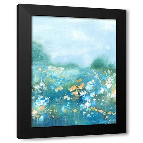 Wild Flower Oasis II Black Modern Wood Framed Art Print by Mavis, Luna