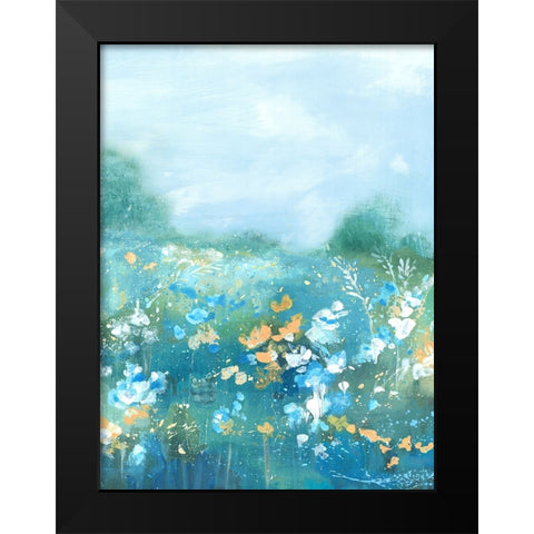 Wild Flower Oasis II Black Modern Wood Framed Art Print by Mavis, Luna