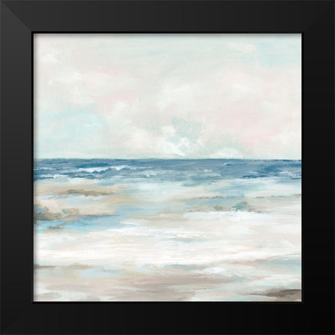 Endless Summer Beach Black Modern Wood Framed Art Print by Mavis, Luna