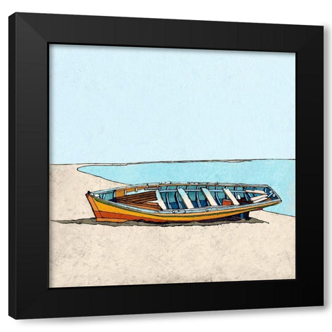 Under Clear Sky Black Modern Wood Framed Art Print with Double Matting by Cacho, E.L.