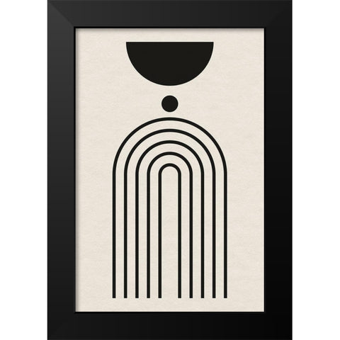 Geometric Minimalist I  Black Modern Wood Framed Art Print by William, Gary