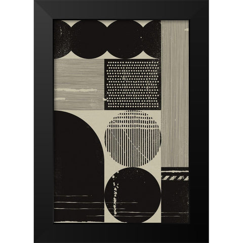 Black Alignment II Black Modern Wood Framed Art Print by William, Gary