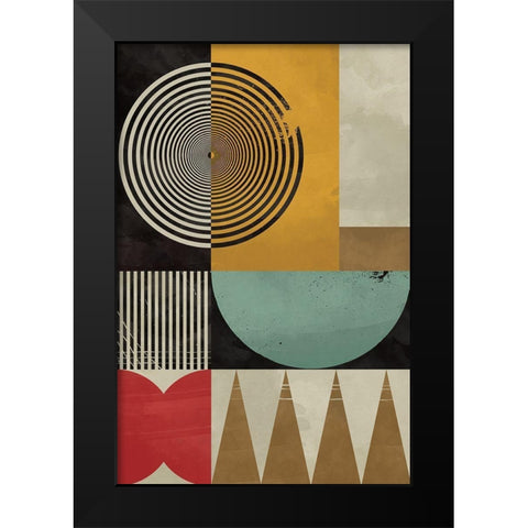 Colourful Heart I  Black Modern Wood Framed Art Print by William, Gary