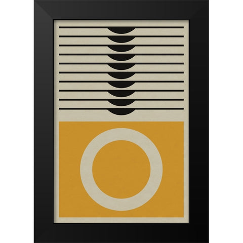 Yellow Ring Black Modern Wood Framed Art Print by Williams, Gary