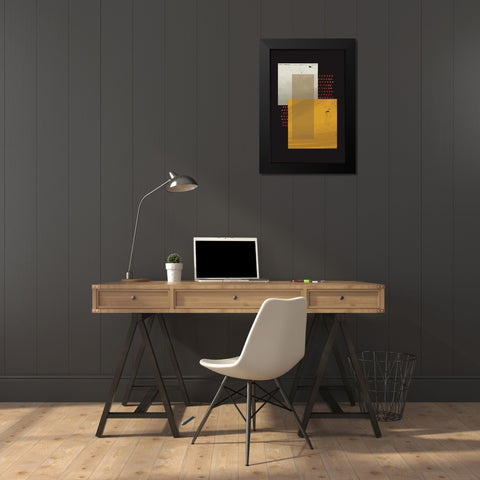 Abstract Geo I  Black Modern Wood Framed Art Print by William, Gary