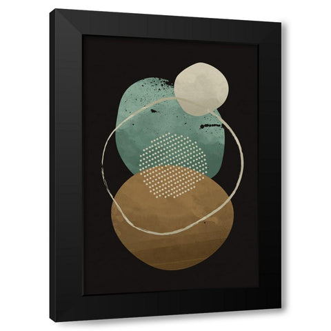Abstract Geo III Black Modern Wood Framed Art Print by William, Gary