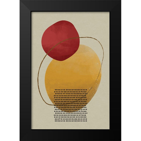 Geometric Hues II Black Modern Wood Framed Art Print by William, Gary