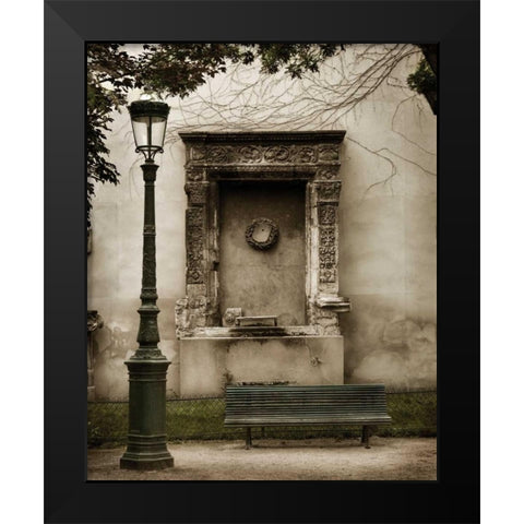 Among the Ruins Black Modern Wood Framed Art Print by White, Milla