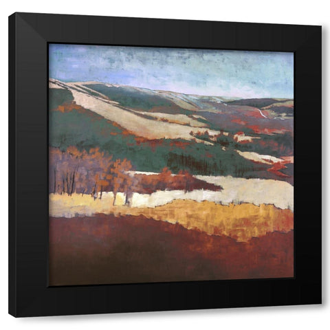 The QuApple Valley Black Modern Wood Framed Art Print by Kroker, Wendy