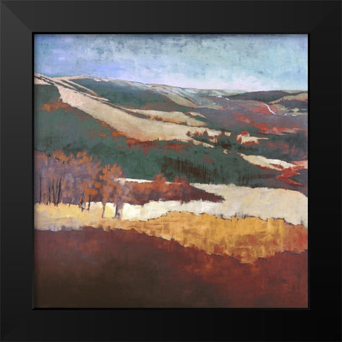 The QuApple Valley Black Modern Wood Framed Art Print by Kroker, Wendy