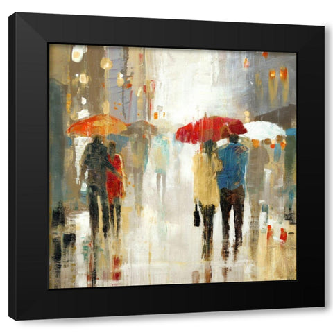 Trees in Spring Black Modern Wood Framed Art Print with Double Matting by Kroker, Wendy
