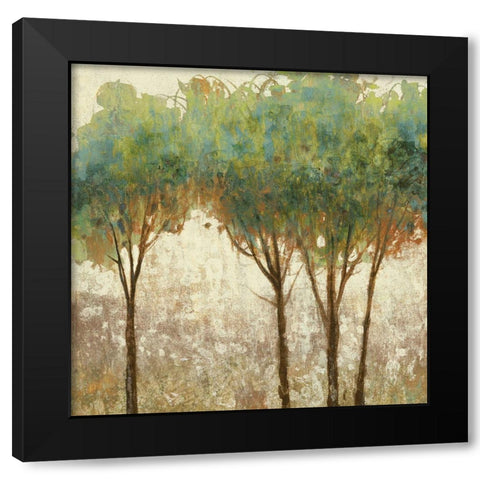 Trees in Spring Black Modern Wood Framed Art Print by Kroeker, Wendy