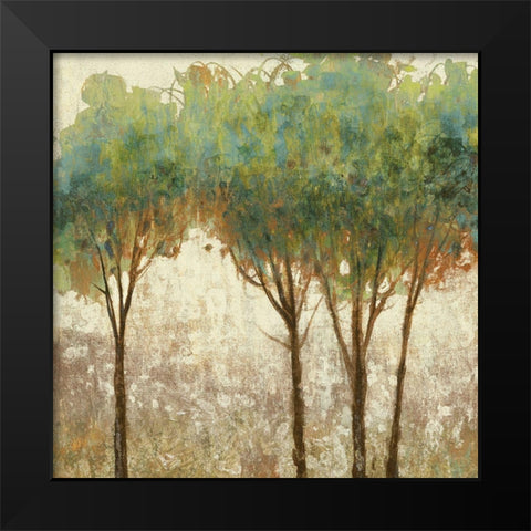 Trees in Spring Black Modern Wood Framed Art Print by Kroeker, Wendy
