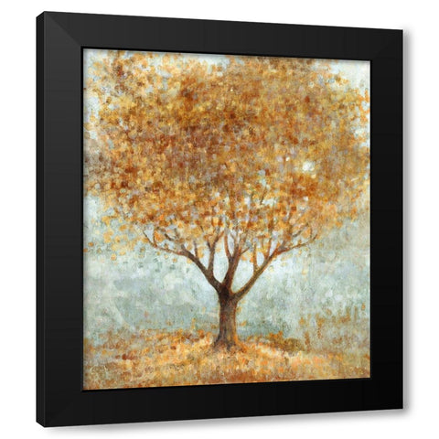 Tree of Life Black Modern Wood Framed Art Print with Double Matting by Kroeker, Wendy