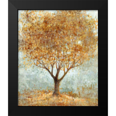 Tree of Life Black Modern Wood Framed Art Print by Kroeker, Wendy