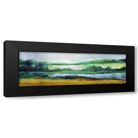 Sunset Black Modern Wood Framed Art Print by Kroeker, Wendy