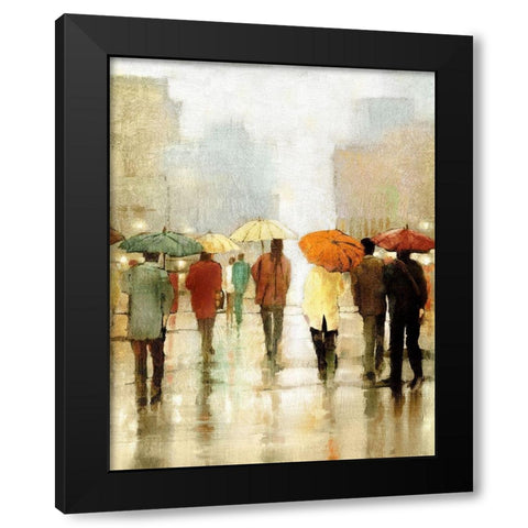 Sun Shower Black Modern Wood Framed Art Print by Kroeker, Wendy