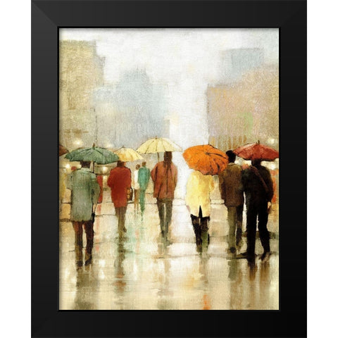 Sun Shower Black Modern Wood Framed Art Print by Kroeker, Wendy
