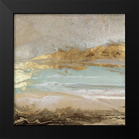 Playa Secreto I Black Modern Wood Framed Art Print by Kroeker, Wendy