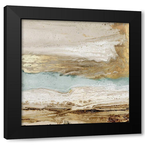 Playa Secreto II Black Modern Wood Framed Art Print by Kroeker, Wendy
