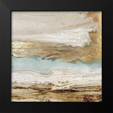 Playa Secreto II Black Modern Wood Framed Art Print by Kroeker, Wendy