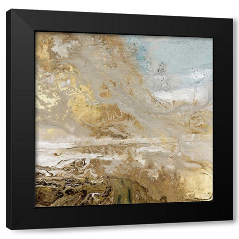 Playa Secreto III Black Modern Wood Framed Art Print with Double Matting by Kroeker, Wendy