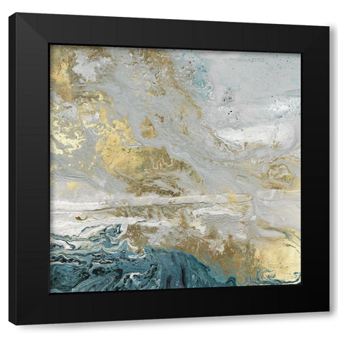 Playa Secreto III Indigo Version Black Modern Wood Framed Art Print by Kroker, Wendy