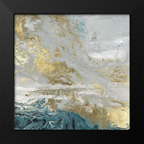Playa Secreto III Indigo Version Black Modern Wood Framed Art Print by Kroker, Wendy