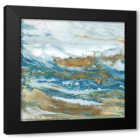 Geode I Black Modern Wood Framed Art Print with Double Matting by Kroeker, Wendy